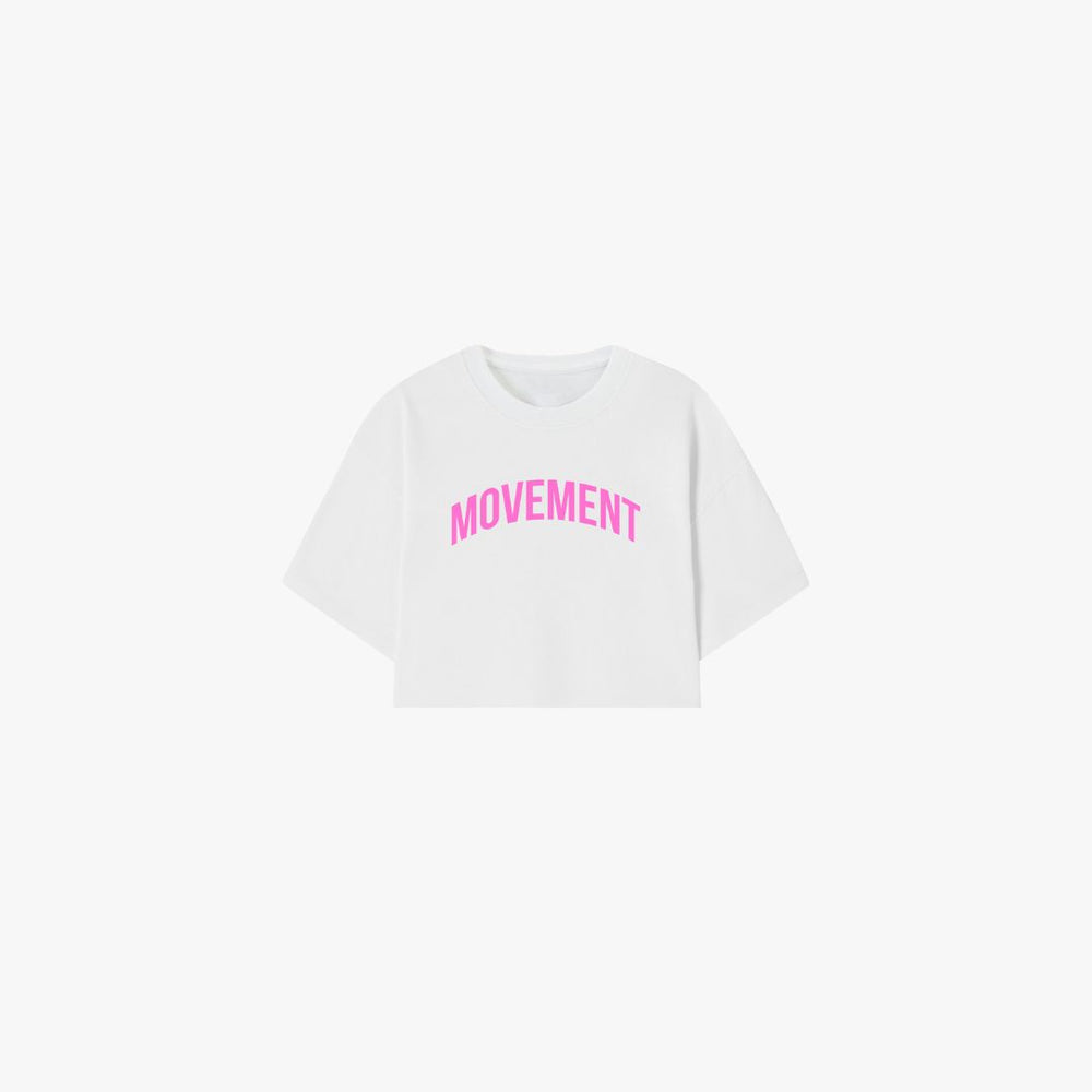 CROP TOP OVERSIZE WHITE PINK