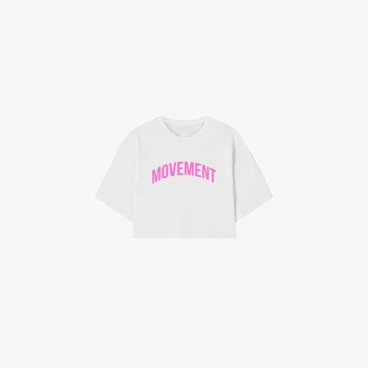 CROP TOP OVERSIZE WHITE PINK