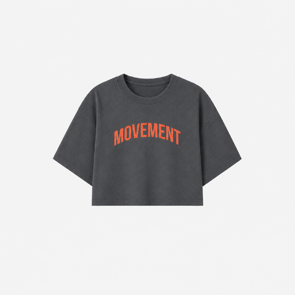 CROP TOP OVERSIZE TRAINING GREY