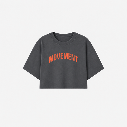 CROP TOP OVERSIZE TRAINING GREY