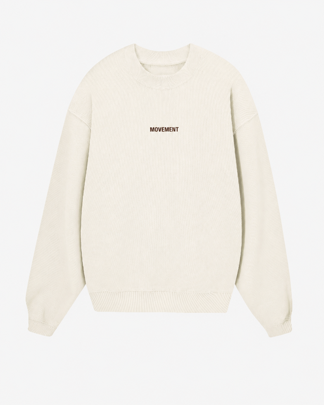 SUDADERA OVERSIZE CUELLO REDONDO UNISEX CREAM