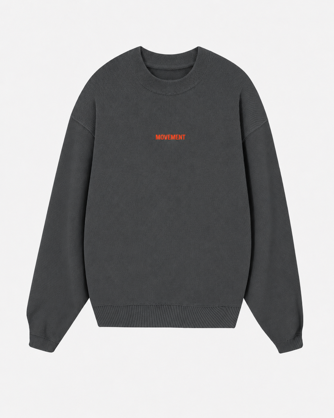 SUDADERA OVERSIZE CUELLO REDONDO UNISEX GREY