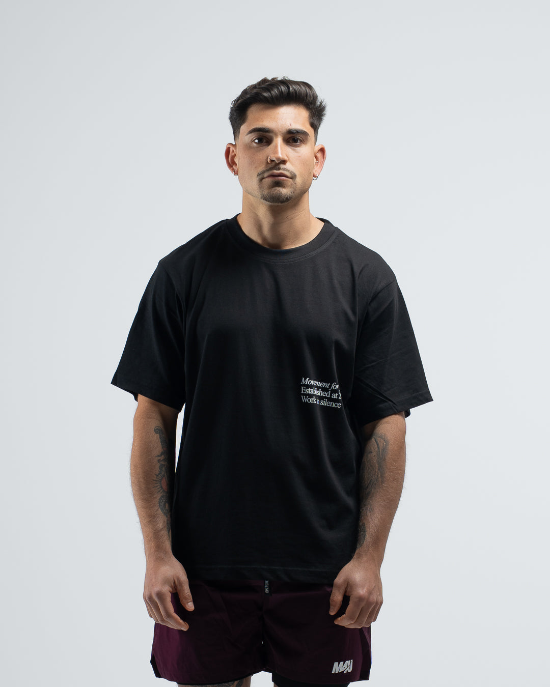 OVERSIZE TRAINING WORK IN SILENCE LET RESULTS BLACK