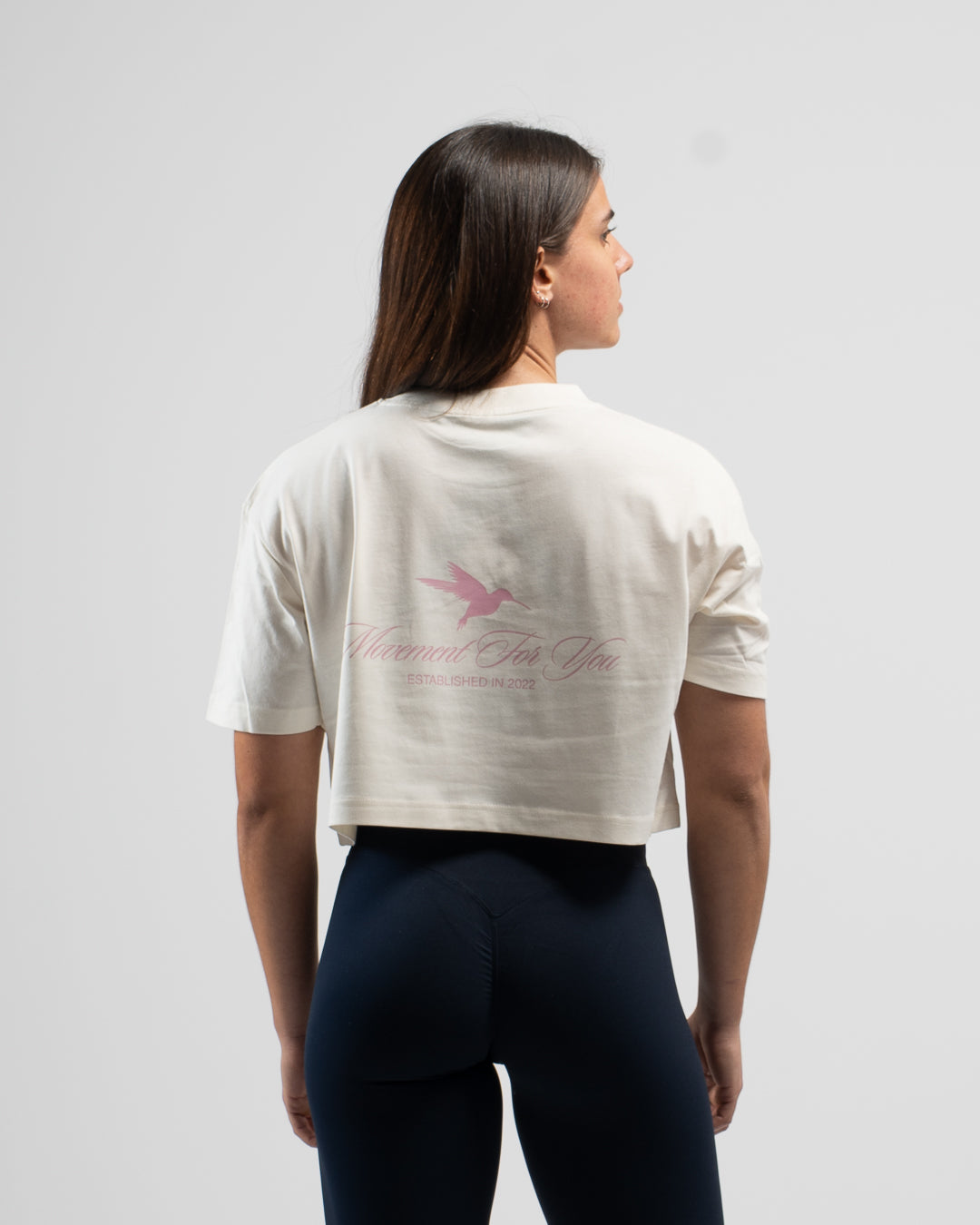 CROP TOP OVERSIZE TRAINING CREAM PINK