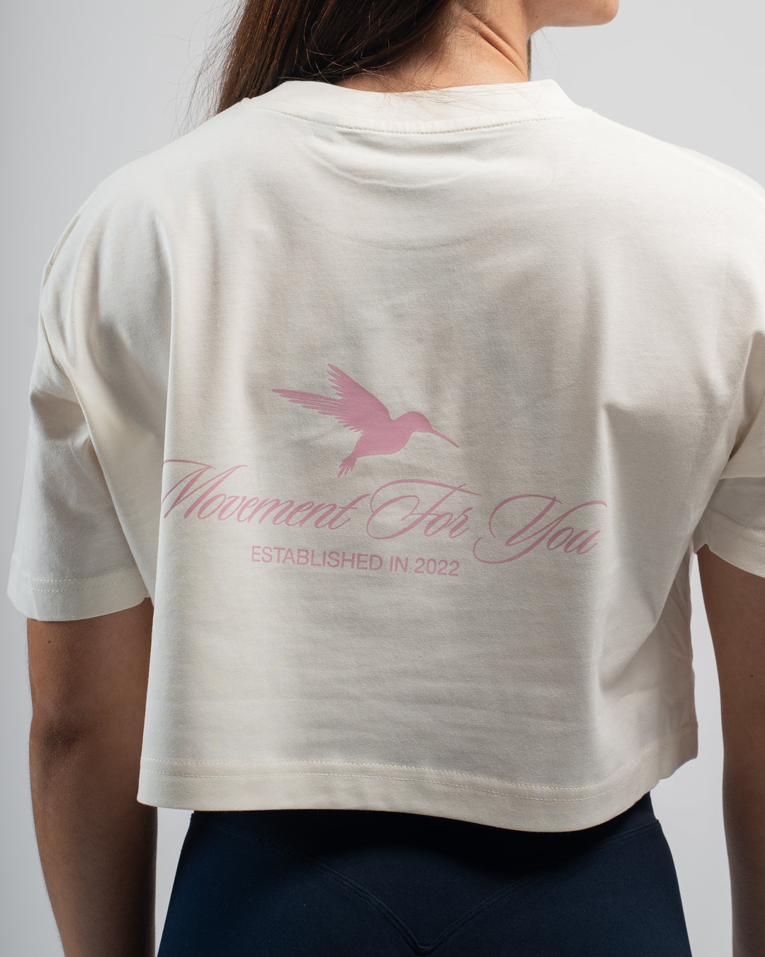 CROP TOP OVERSIZE TRAINING CREAM PINK