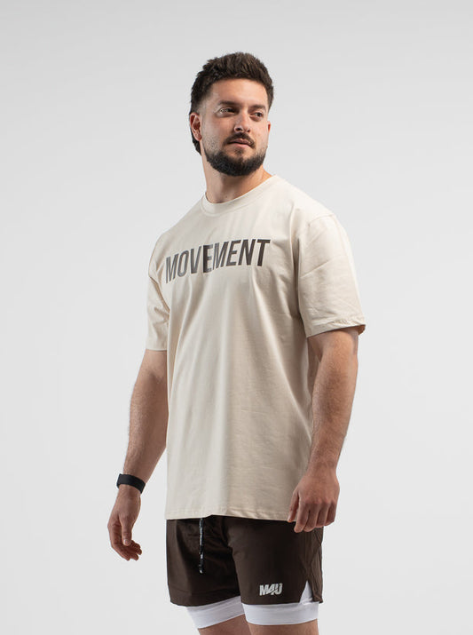 CAMISETA OVERSIZE PERFORMANCE FLEX CREAM CHOCOLATE