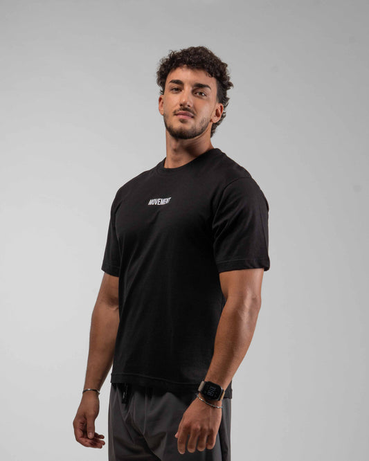 CAMISETA OVERSIZE WORK IN SILENCE BLACK