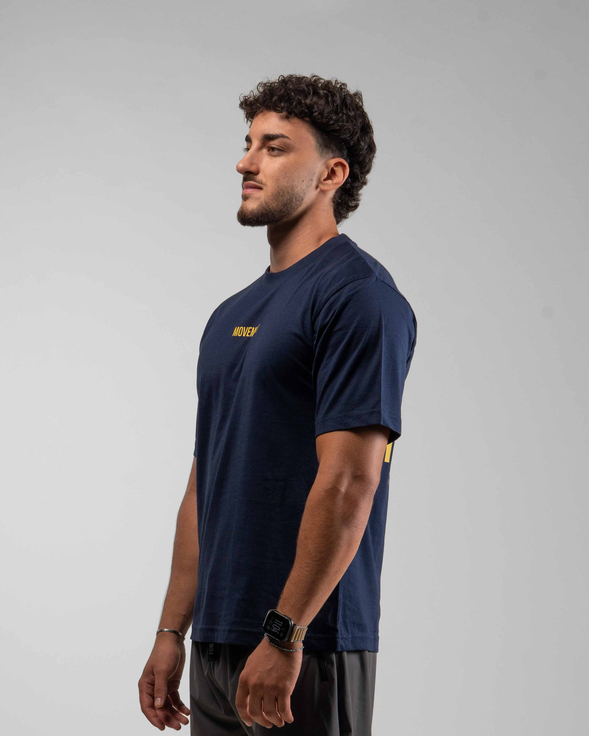 CAMISETA OVERSIZE WORK IN SILENCE NAVY BLUE