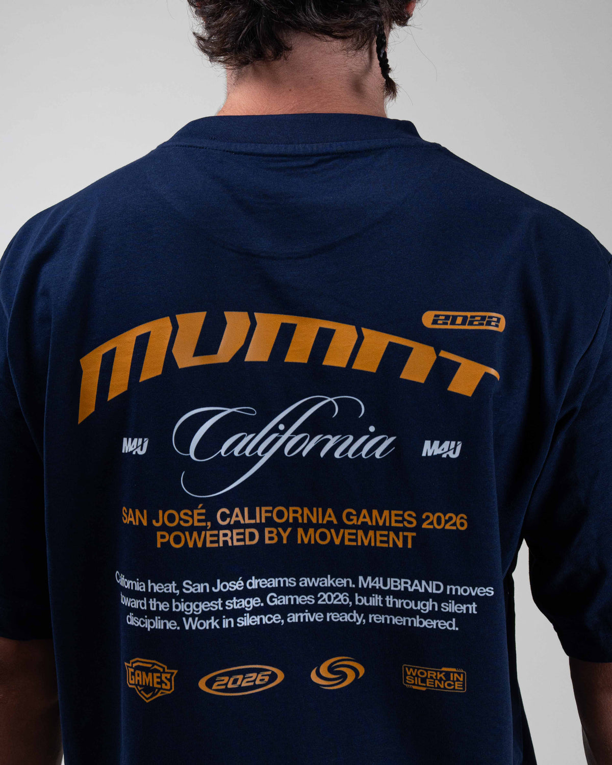 CAMISETA OVERSIZE MVMNT CALIFORNIA NAVY BLUE