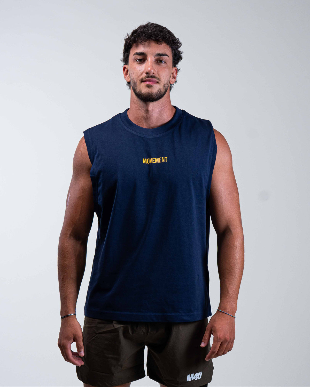 TANK TOP TRAINING WORK IN SILENCE BUTTER NAVY