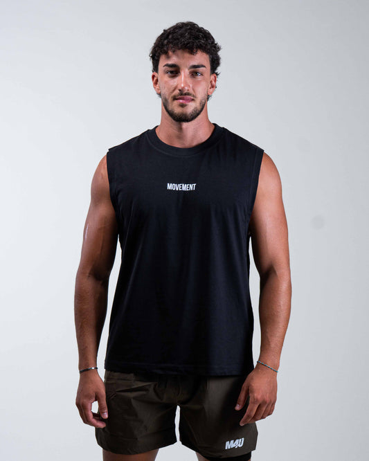 TANK TOP TRAINING WORK IN SILENCE BLACK