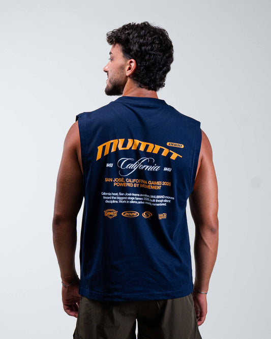 CAMISETA TANK TOP MVMNT CALIFORNIA NAVY BLUE