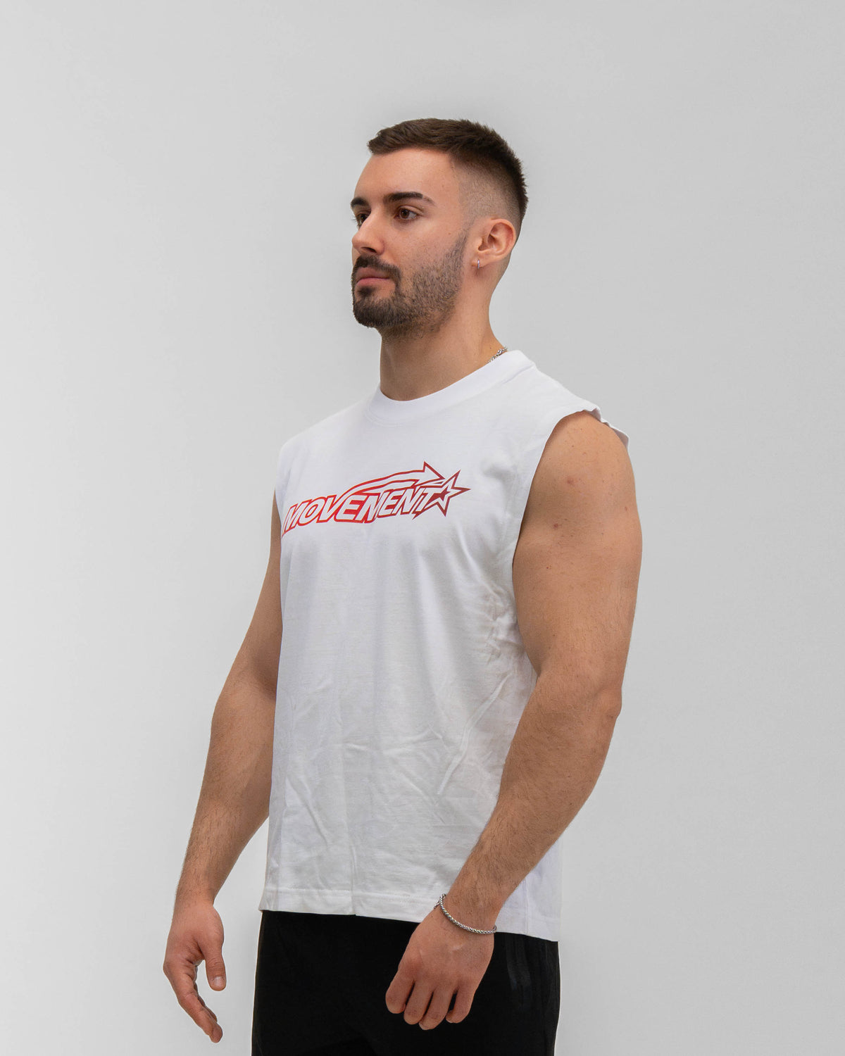 TANK TOP TRAINING STAR WHITE