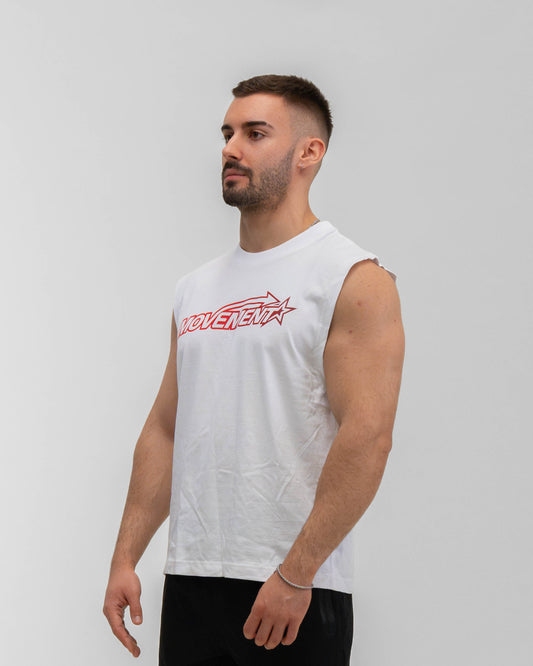 TANK TOP TRAINING STAR WHITE