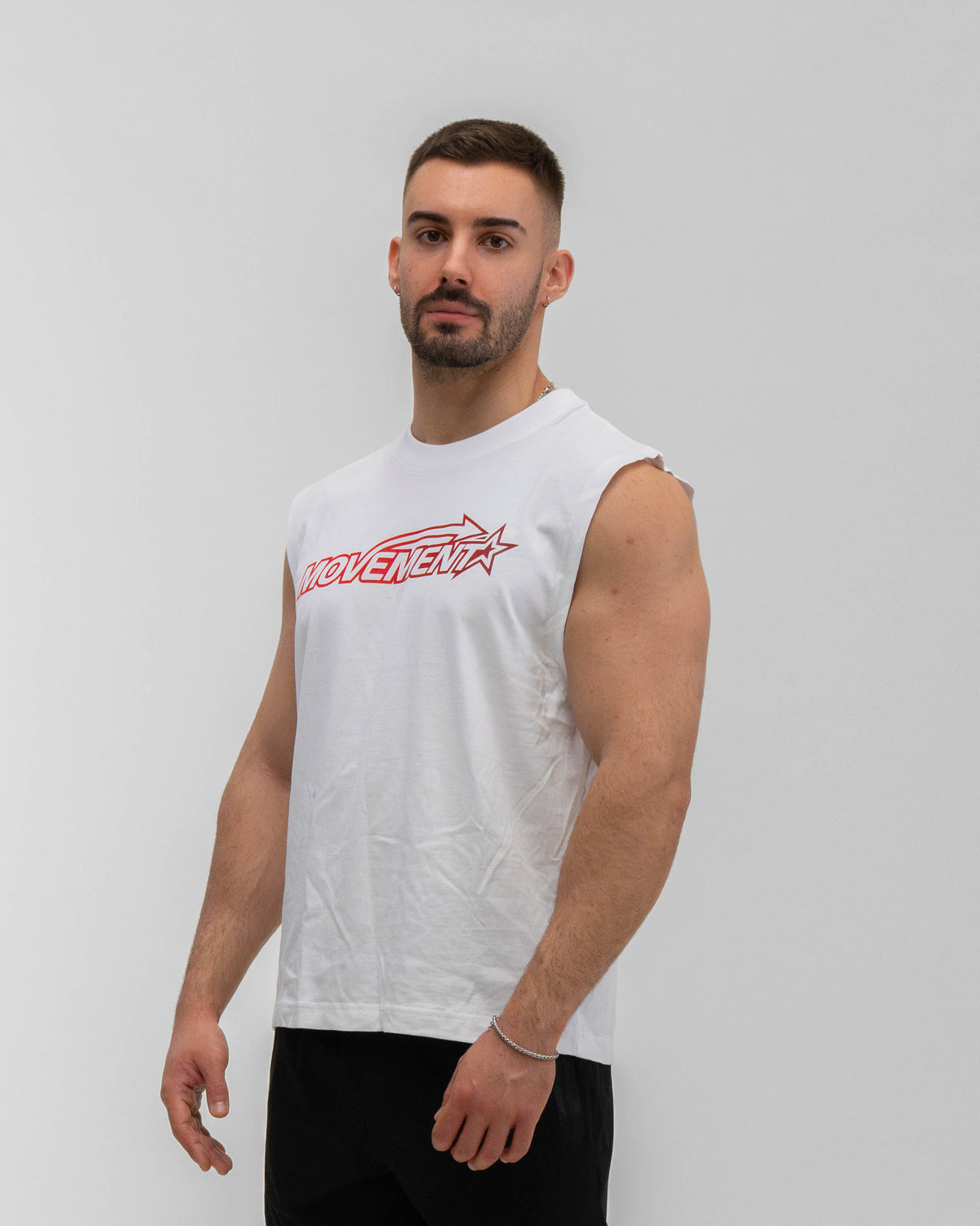 TANK TOP TRAINING STAR WHITE