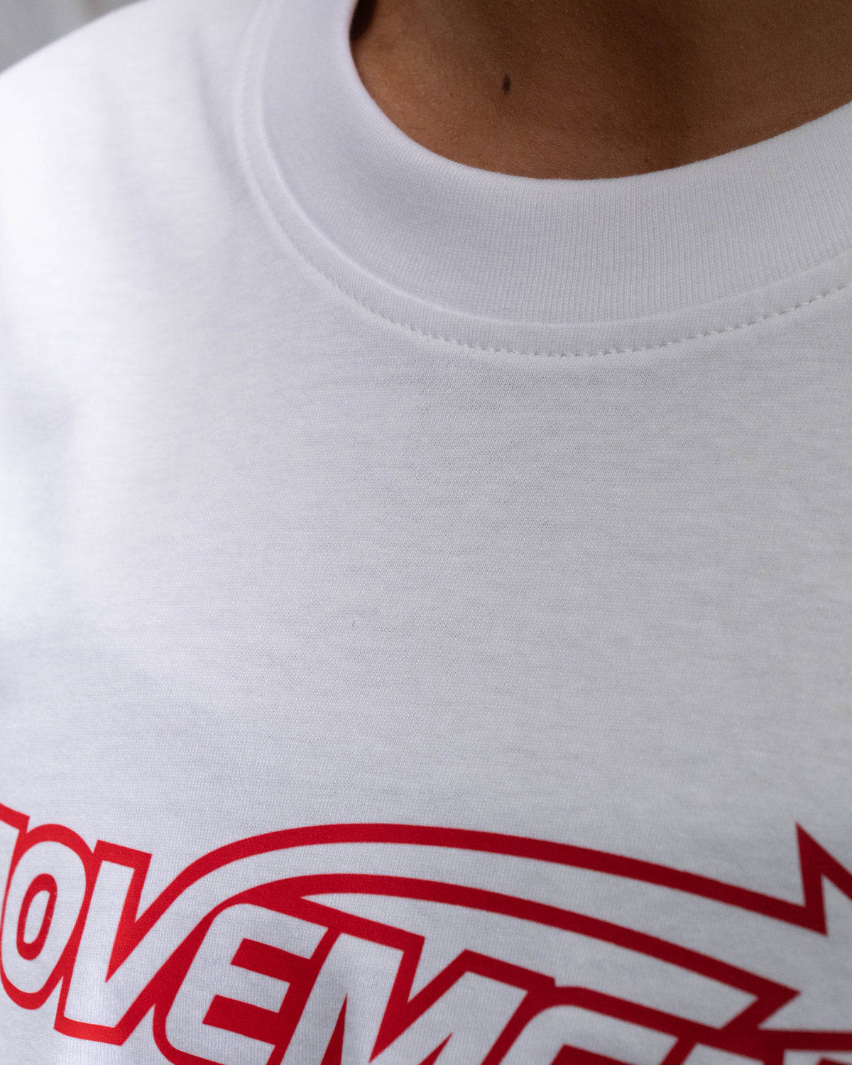 CROP TOP OVERSIZE TRAINING STAR WHITE