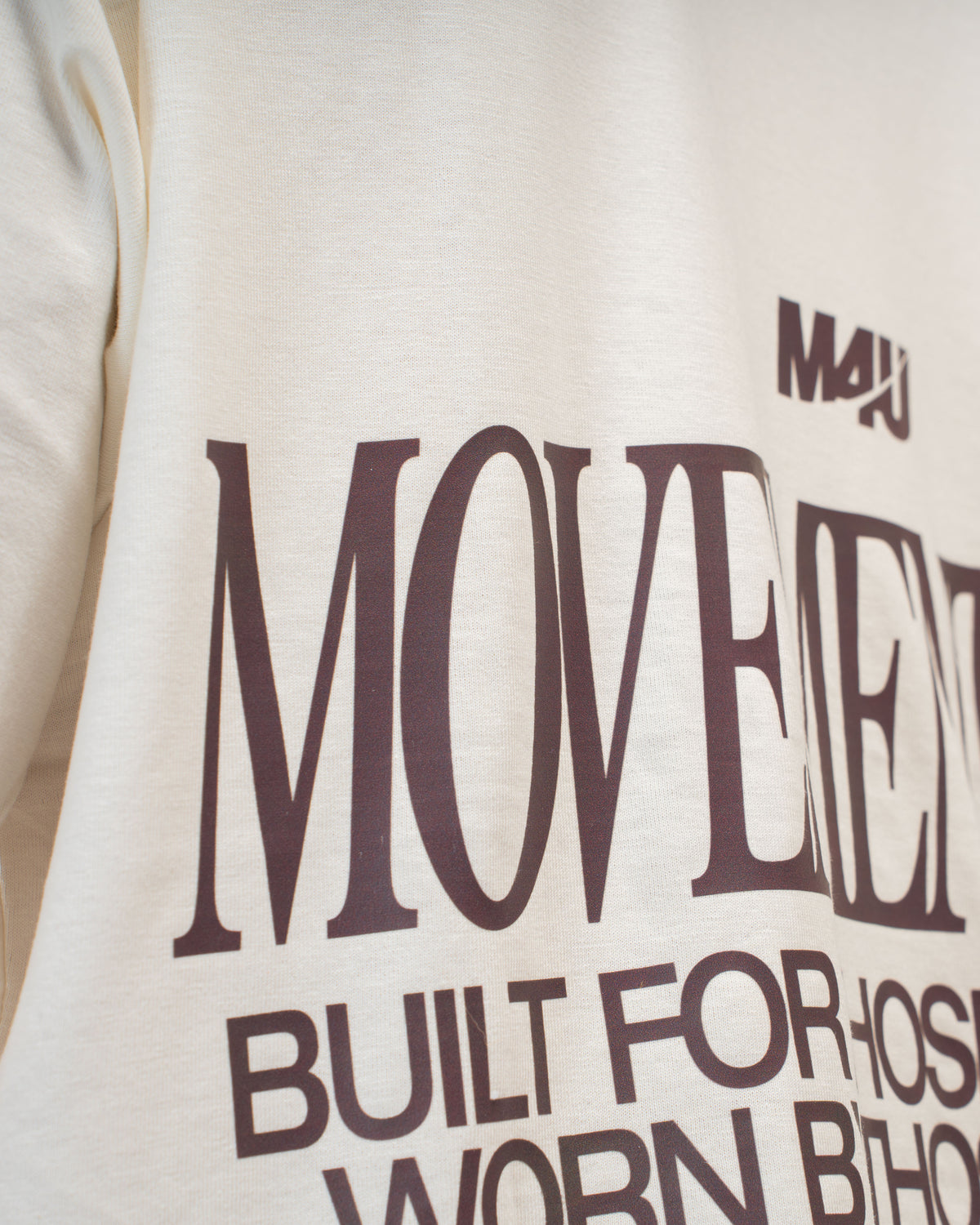 OVERSIZE TRAINING MOVEMENT CREW CREAM CHOCOLATE