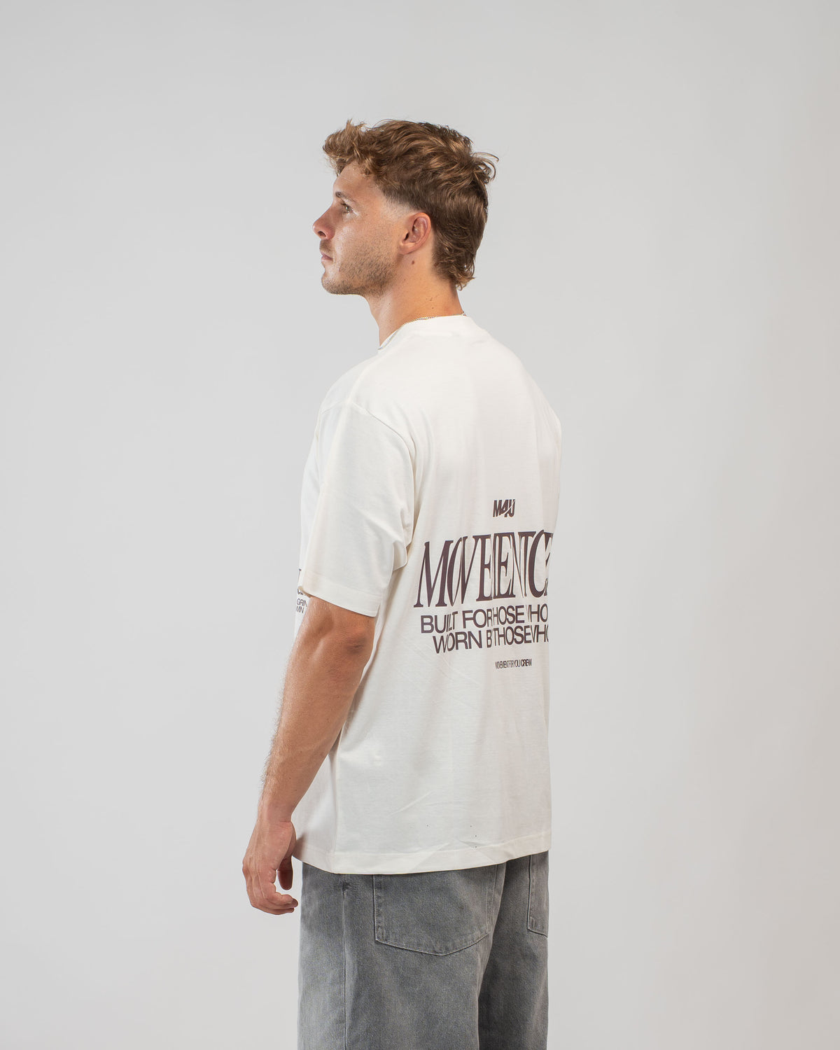 OVERSIZE TRAINING MOVEMENT CREW CREAM CHOCOLATE
