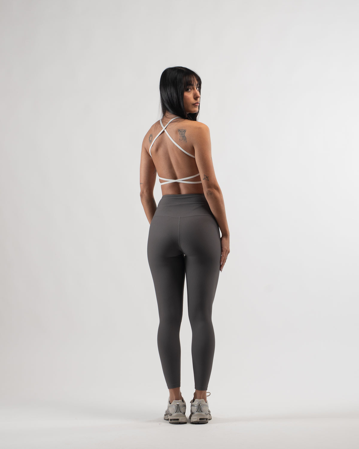 LEGGINGS RIBBET GREY