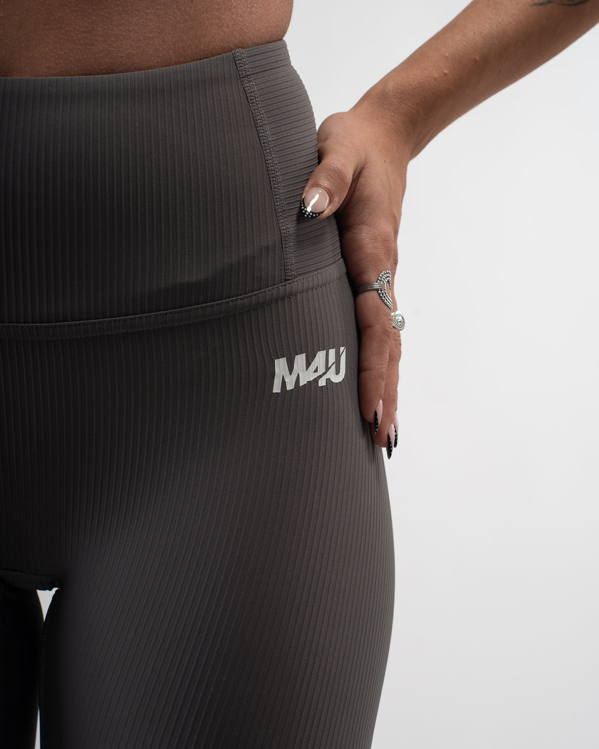 LEGGINGS RIBBET GREY