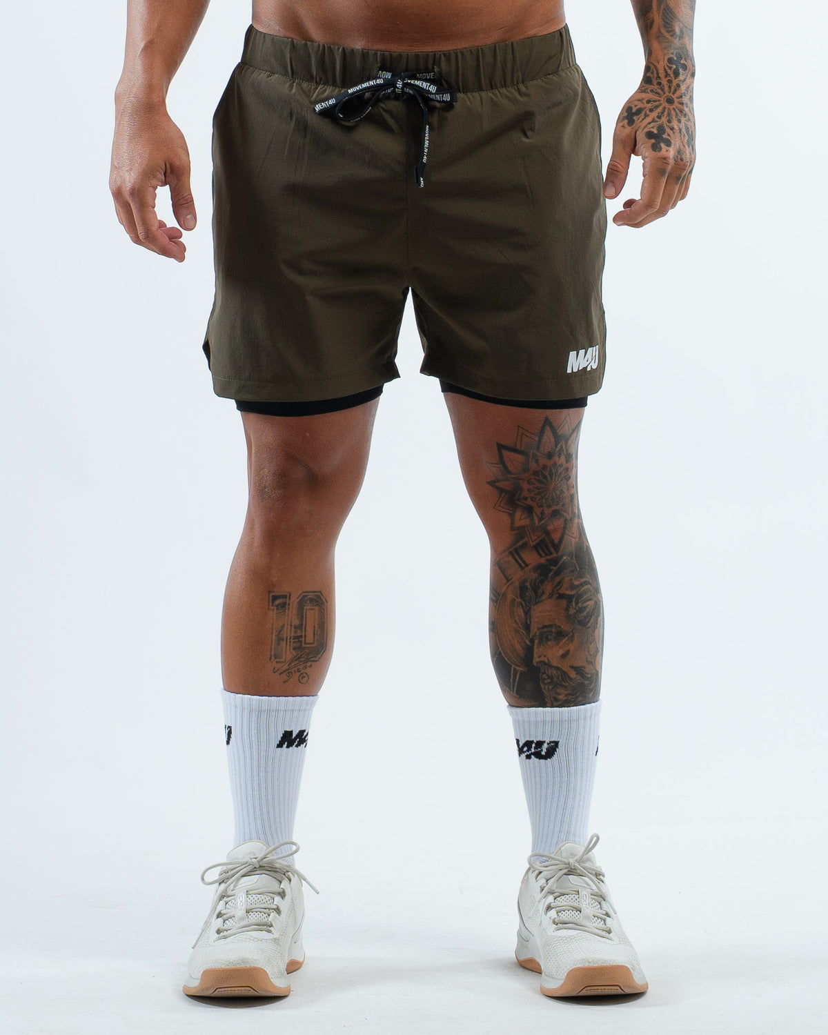 SHORTS 2 EN 1 GREEN OLIVE