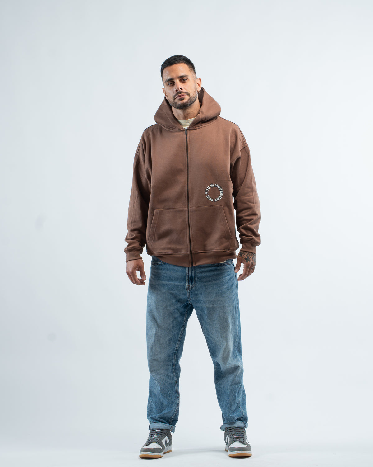 ZIPPER OVERSIZE 360 BROWN