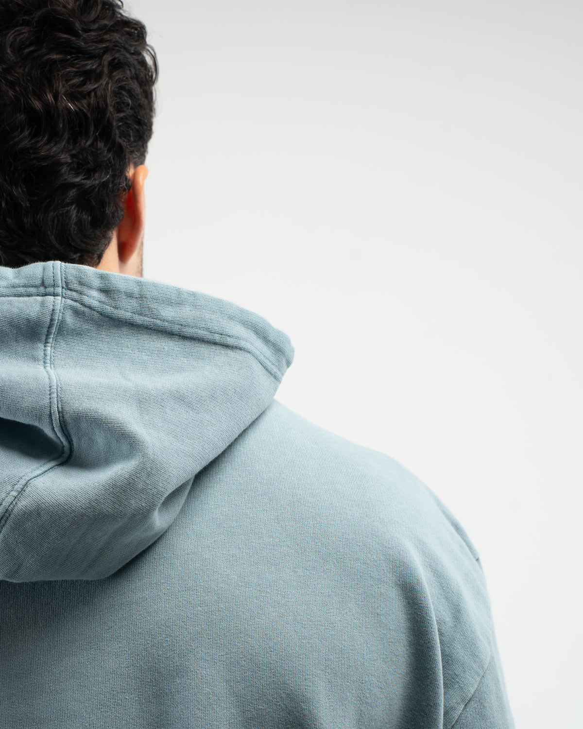 HOODIE OVERSIZE WASHED EFFECT BLUE
