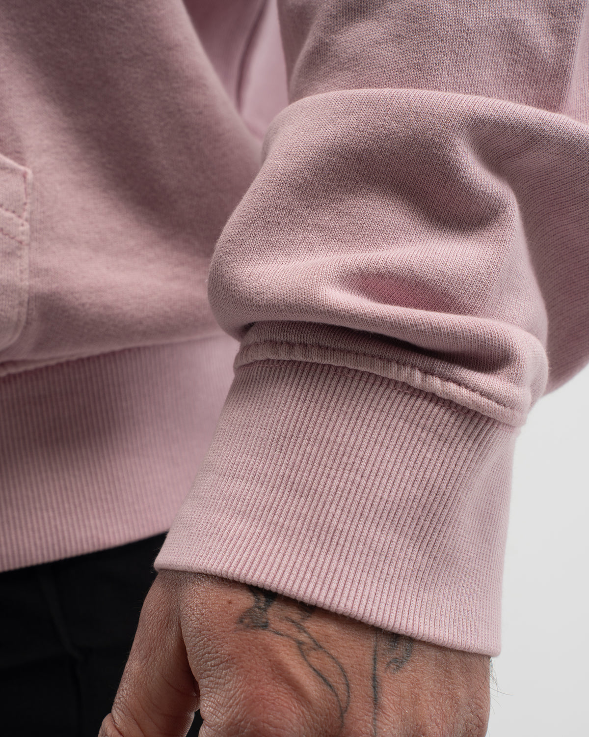 HOODIE OVERSIZE WASHED EFFECT PINK