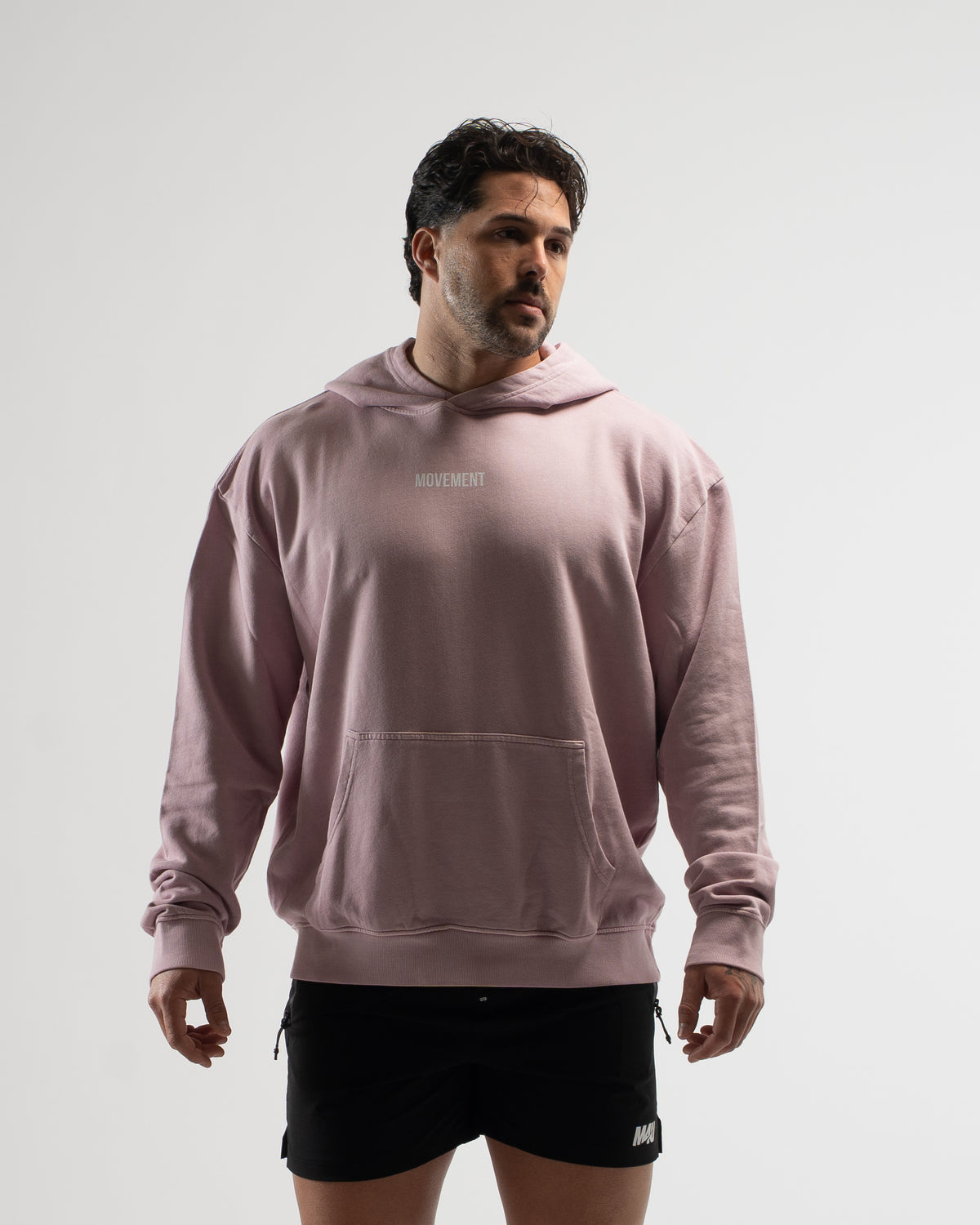 HOODIE OVERSIZE WASHED EFFECT PINK