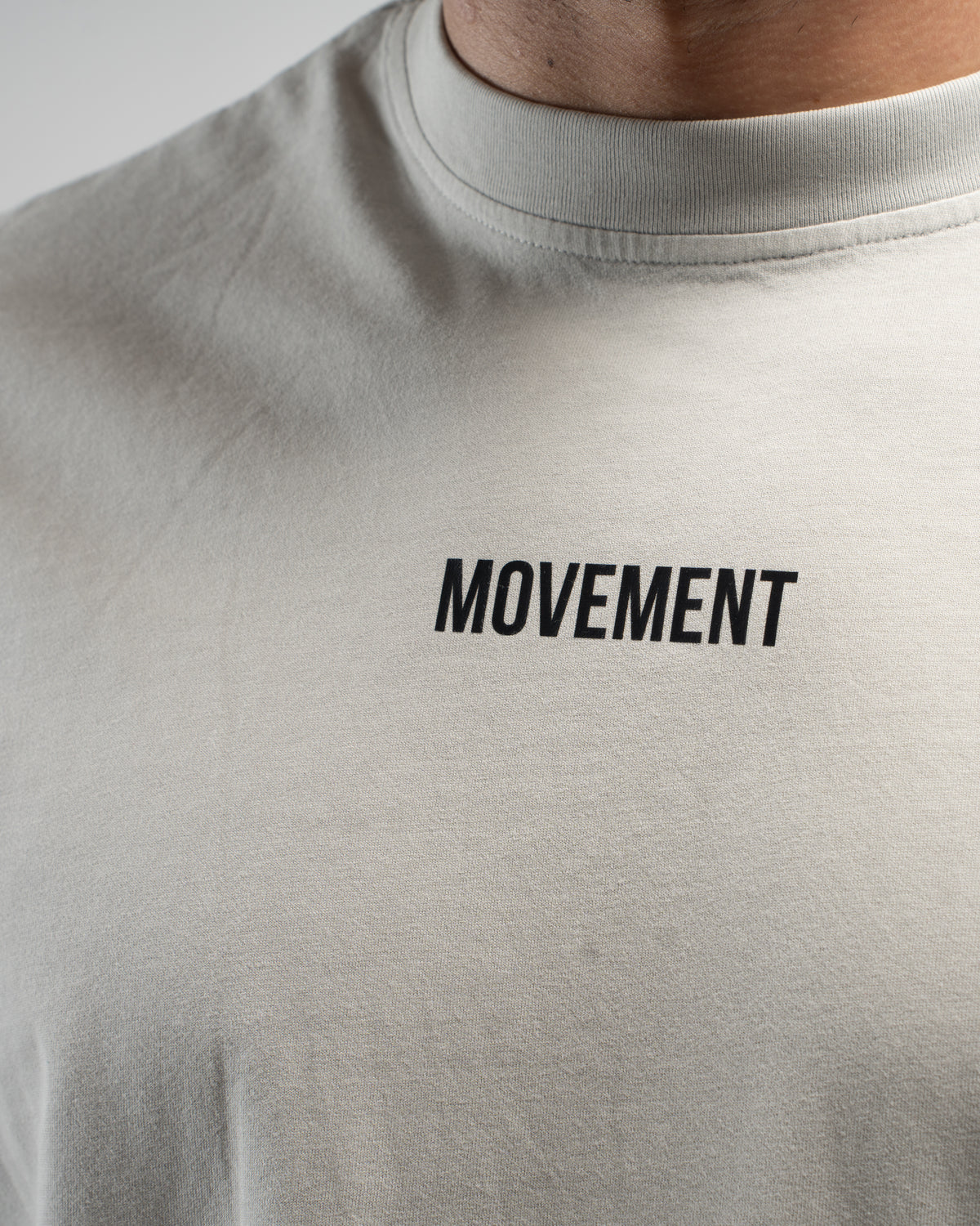 OVERSIZE WASHED EFECT GRAY WORK IN SILENCE