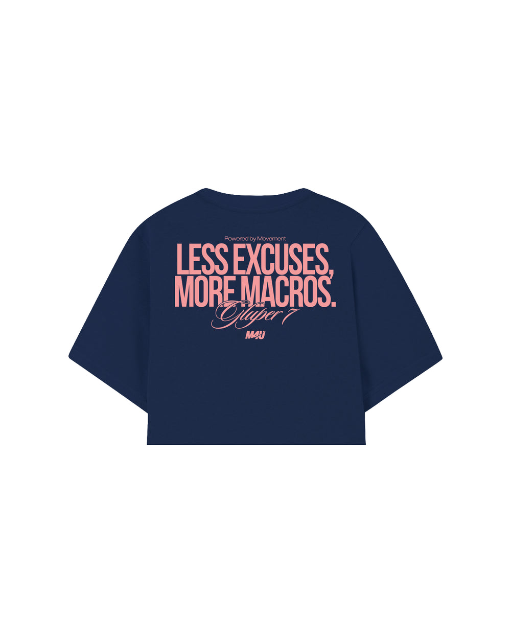 CROP TOP OVERSIZE NAVY BLUE GLUPPER x M4U