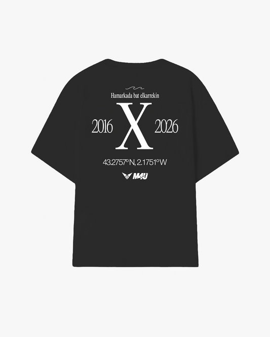 OVERSIZE HEAVY WEIGHT X ANIVERSARIO CROSSFIT ZARAUTZ NEGRO