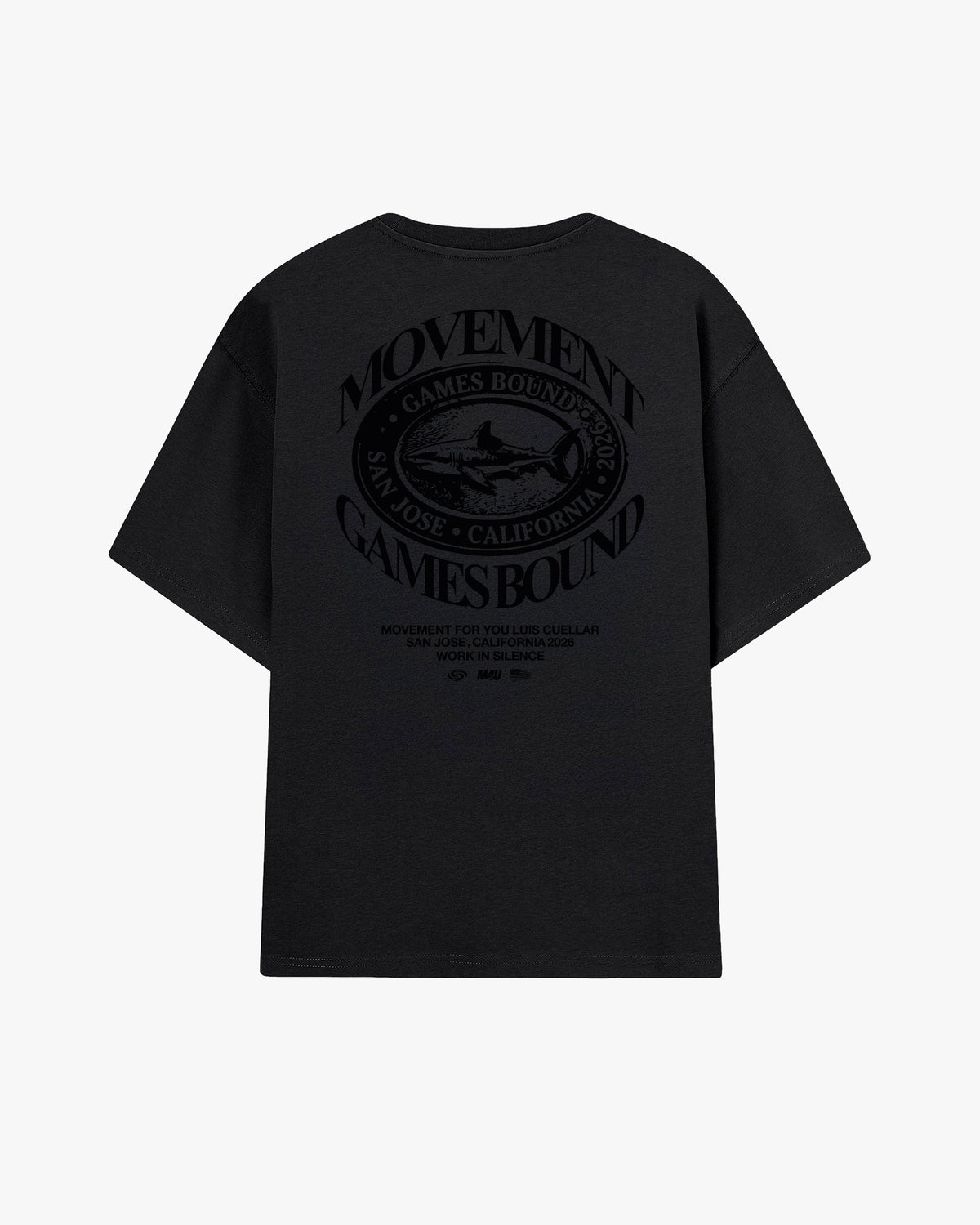 CAMISETA OVERSIZE LUIS CUELLAR GAMES BOUND BLACK