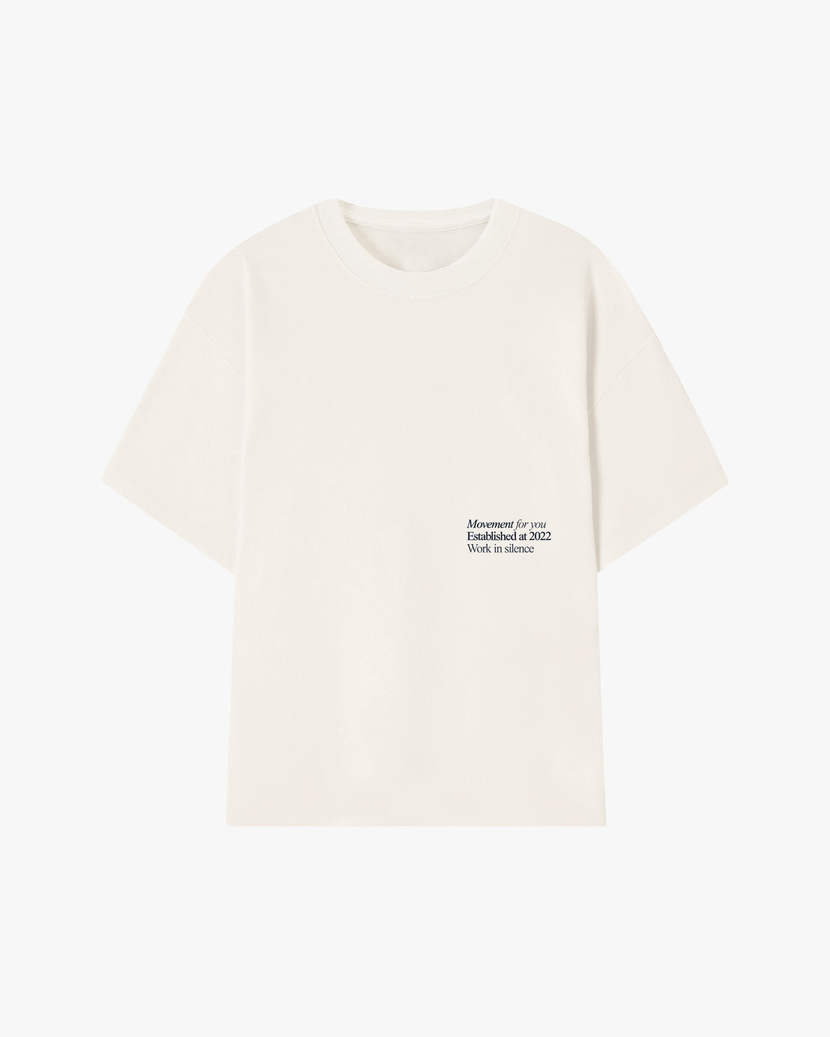 OVERSIZE TRAINING WORK IN SILENCE LET RESULTS NAVY CREAM