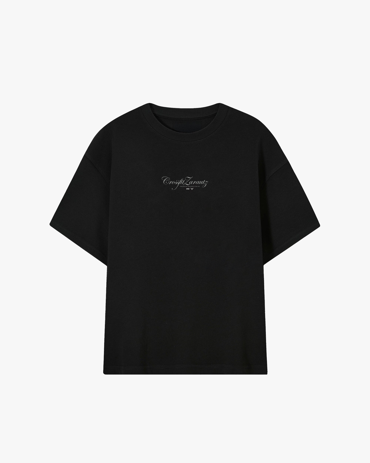 OVERSIZE+ CROSSFIT ZARAUTZ BLACK HEAVY TEE