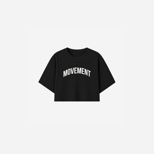 CROP TOP OVERSIZE TRAINING BLACK