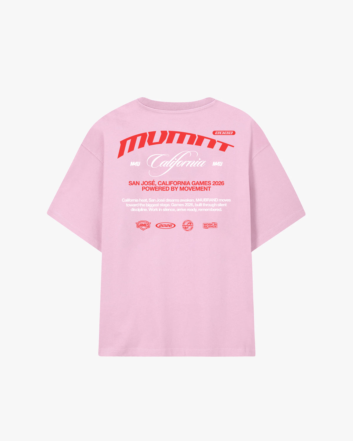 CAMISETA OVERSIZE MVMNT CALIFORNIA PINK