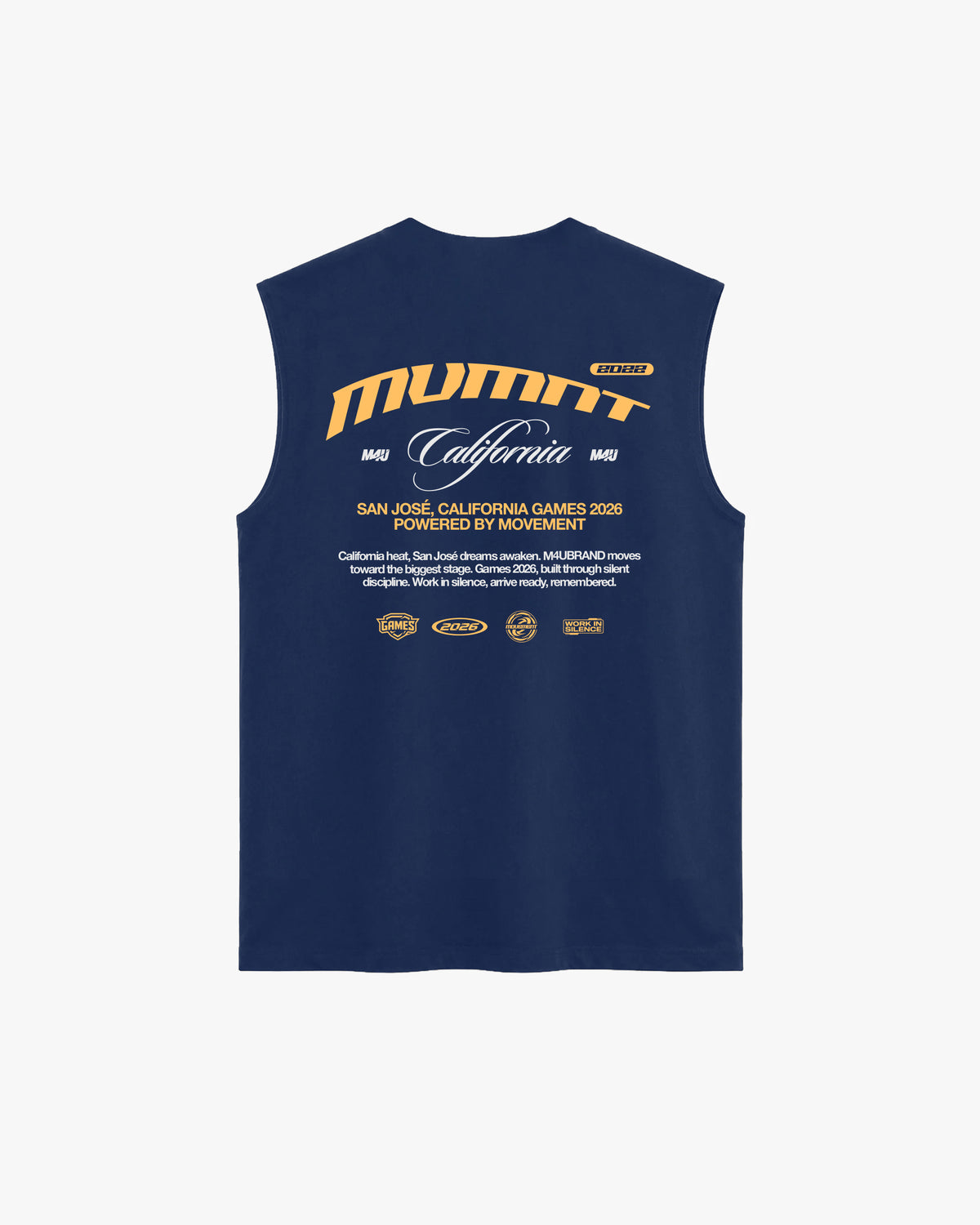 CAMISETA TANK TOP MVMNT CALIFORNIA NAVY BLUE