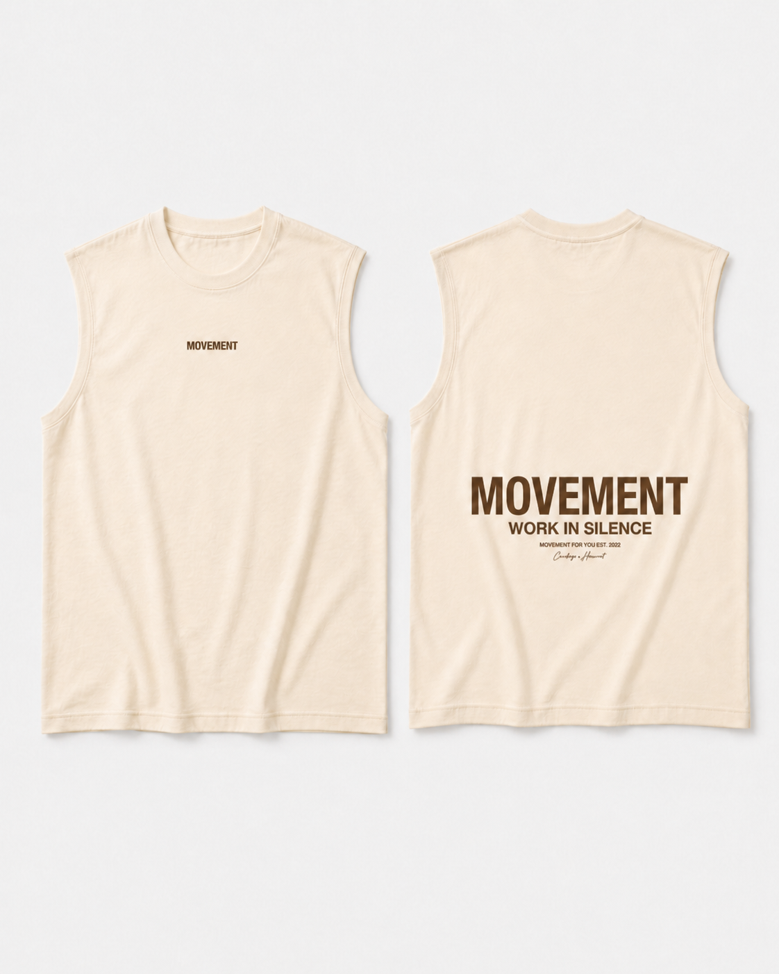TANK TOP TRAINING WORK IN SILENCE COCONUT