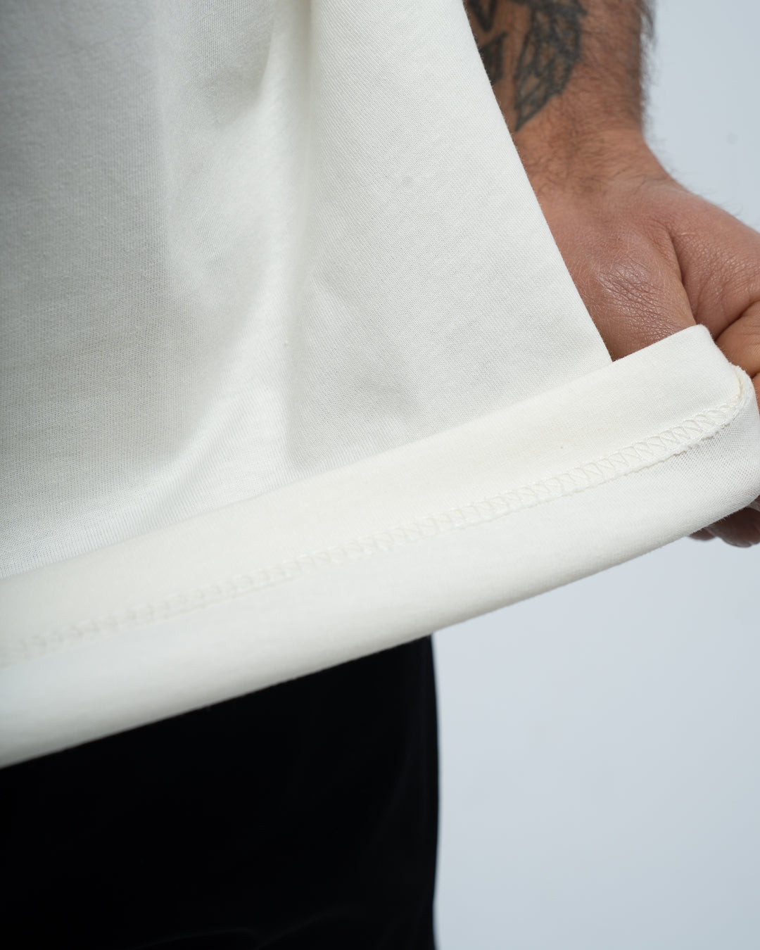 OVERSIZE TRAINING WORK IN SILENCE LET RESULTS NAVY CREAM