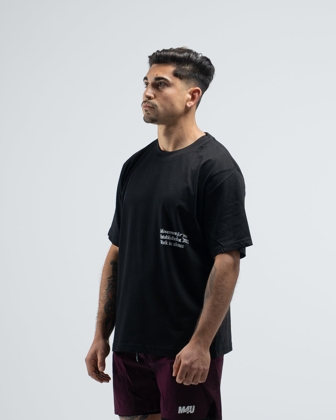 OVERSIZE TRAINING WORK IN SILENCE LET RESULTS BLACK
