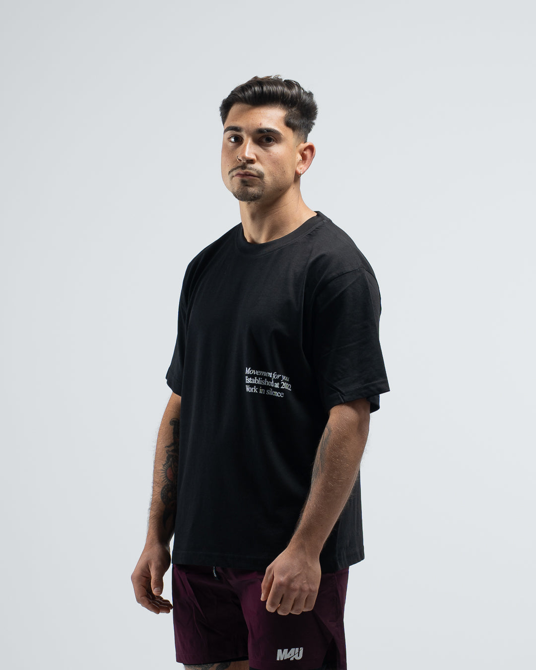 OVERSIZE TRAINING WORK IN SILENCE LET RESULTS BLACK