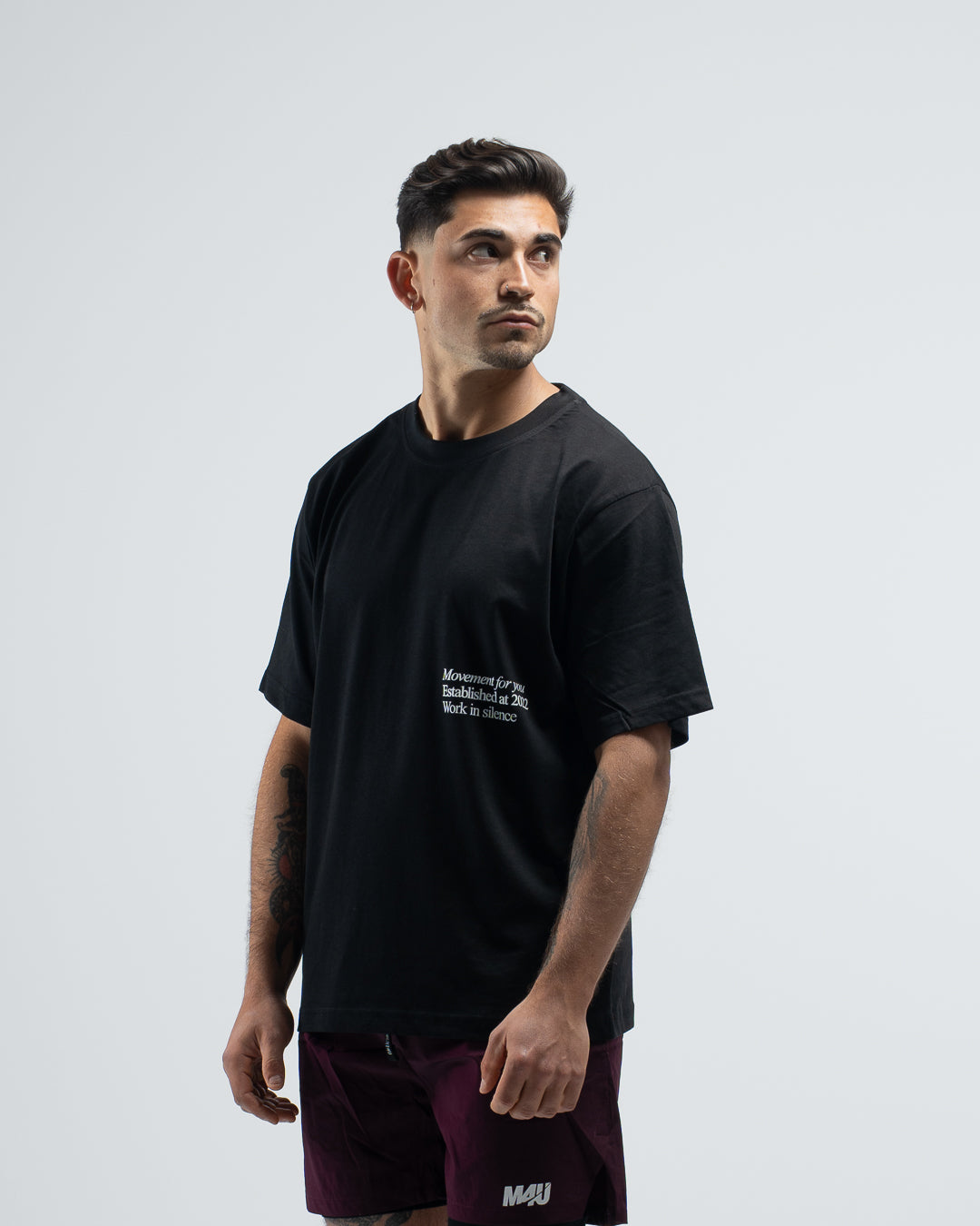 OVERSIZE TRAINING WORK IN SILENCE LET RESULTS BLACK