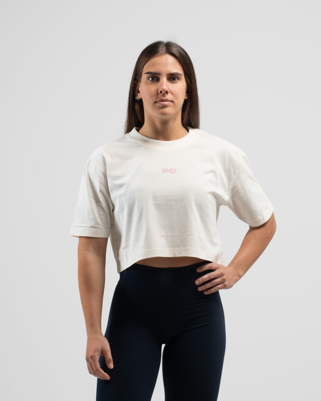 CROP TOP OVERSIZE TRAINING CREAM PINK