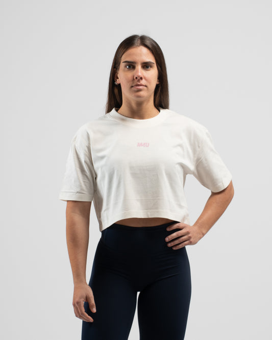 CROP TOP OVERSIZE TRAINING CREAM PINK
