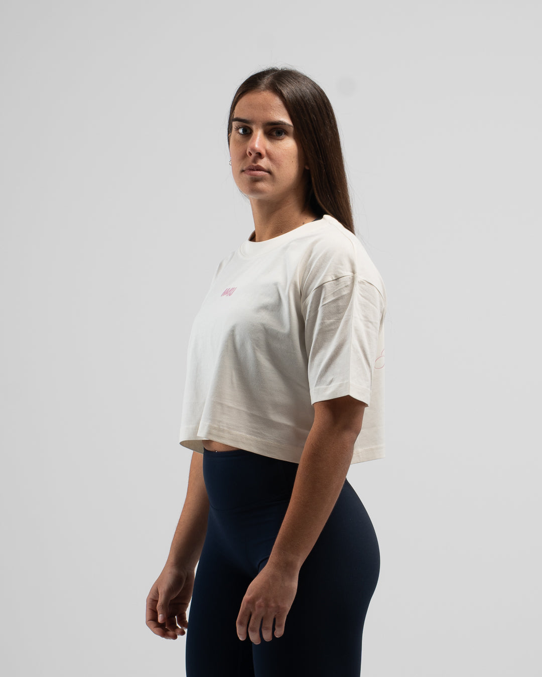 CROP TOP OVERSIZE TRAINING CREAM PINK