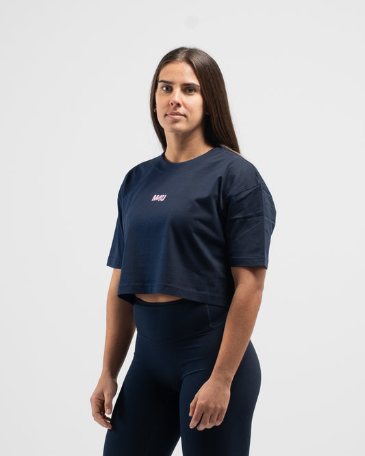 CROP TOP OVERSIZE TRAINING NAVY BLUE