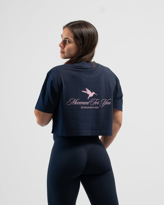 CROP TOP OVERSIZE TRAINING NAVY BLUE