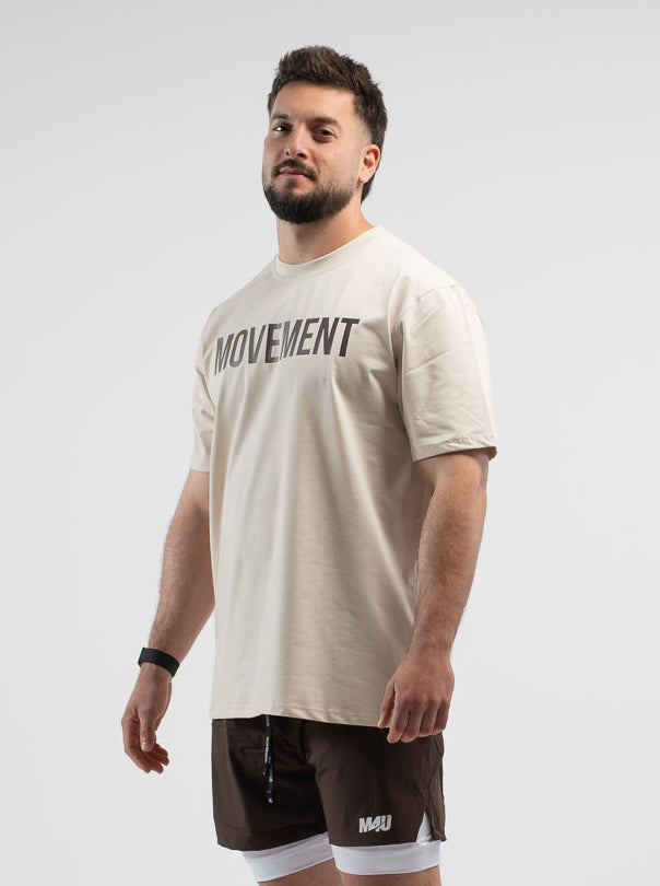 CAMISETA OVERSIZE PERFORMANCE FLEX CREAM CHOCOLATE