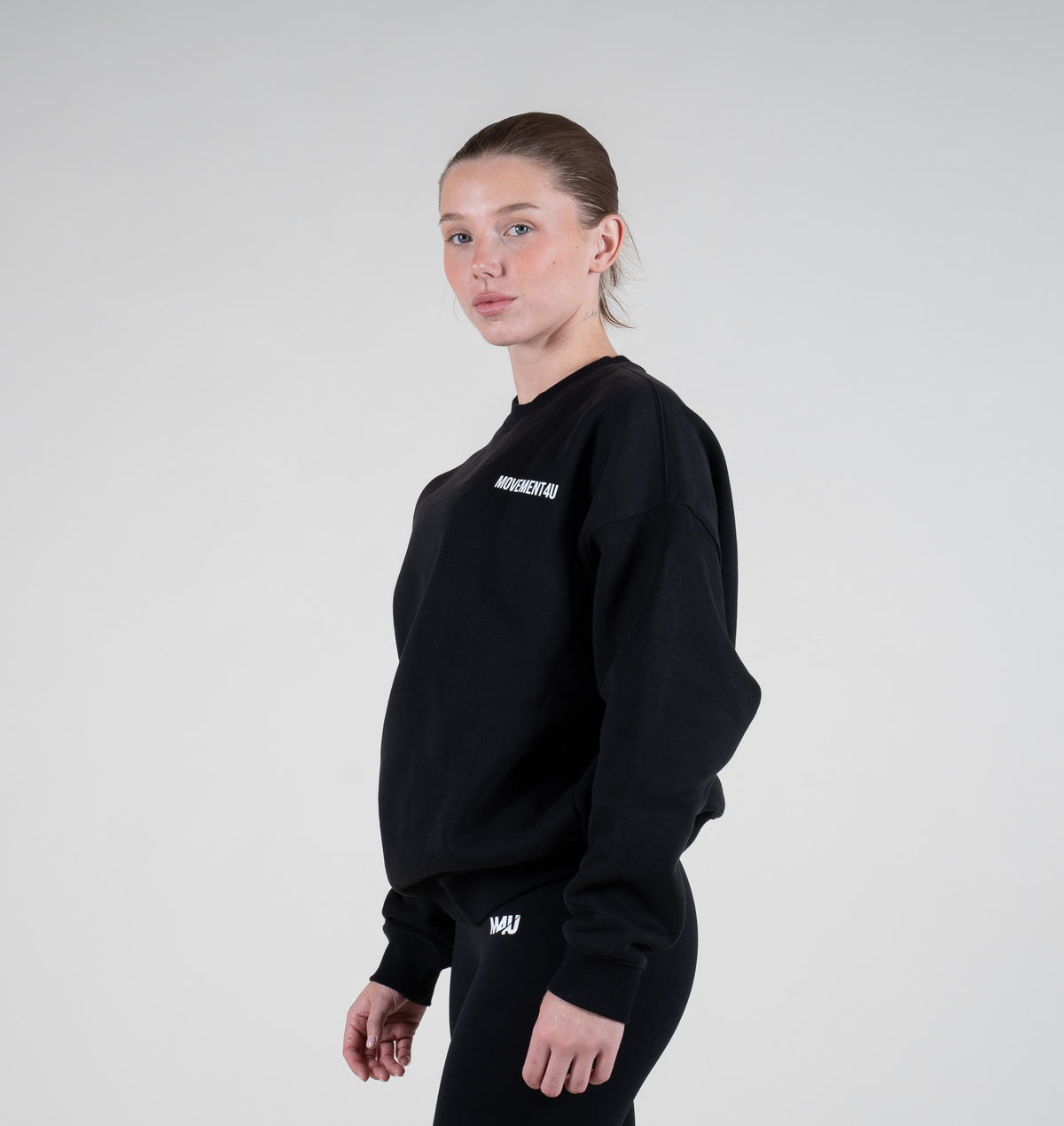SUDADERA CUELLO REDONDO UNISEX URBAN | NEGRO